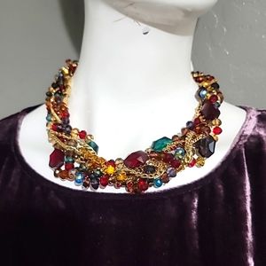 Sienna multi strand necklace Australian crystals 🔮